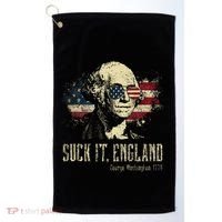 Suck It England Funny George Washington 1776 Usa Golf Towel thumb 0
