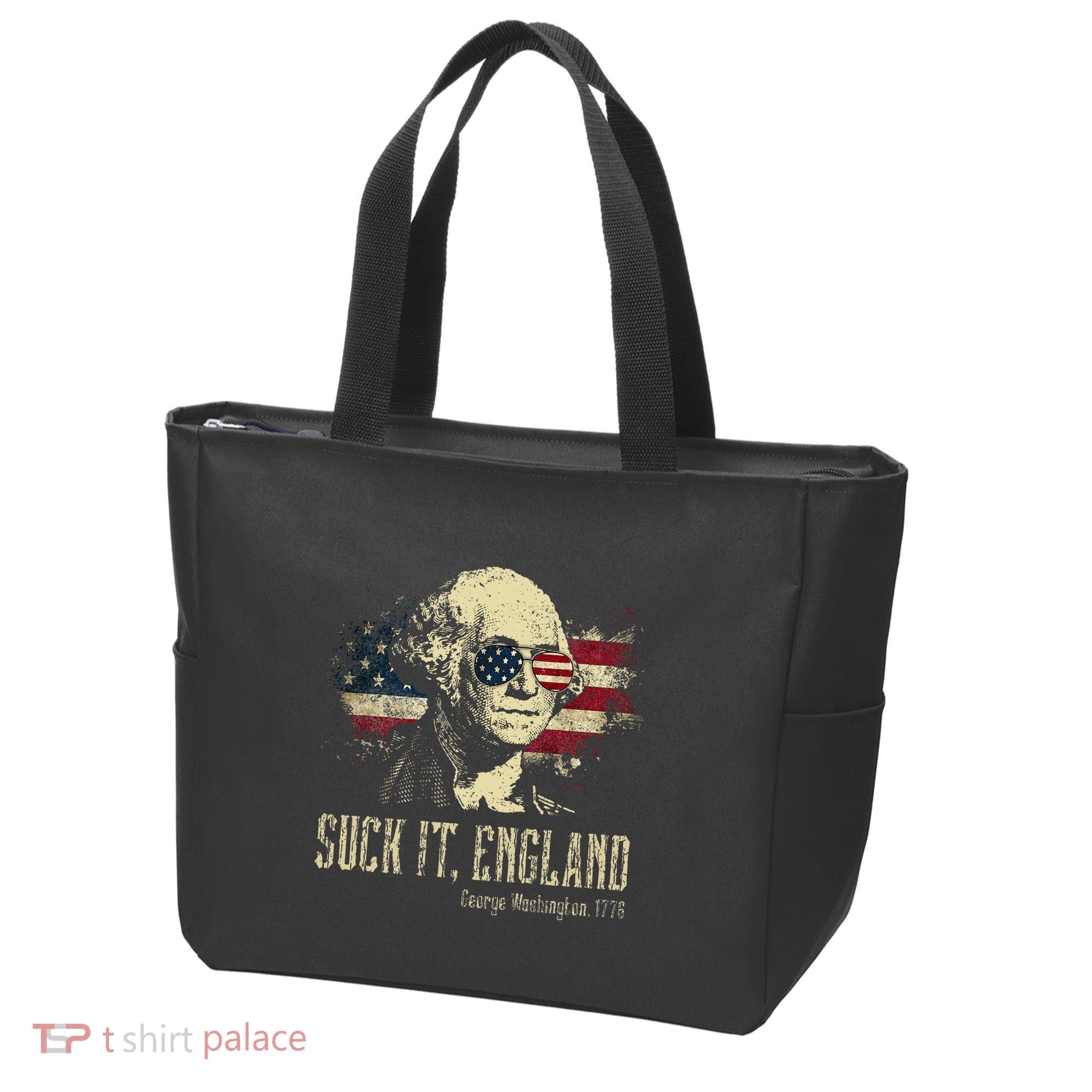 Suck It England Funny George Washington 1776 Usa Tote Bag