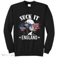 Suck It England Funny 4th Of July George Washington Sweatshirt thumb 0