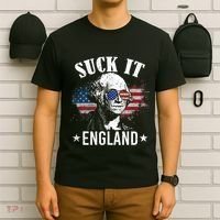 Suck It England Funny 4th Of July George Washington T-Shirt thumb 6