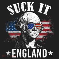 Suck It England Funny 4th Of July George Washington Beanie thumb 2