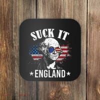 Suck It England Funny 4th Of July George Washington Coaster thumb 0