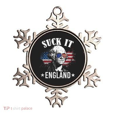 Suck It England Funny 4th Of July George Washington Ornament