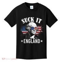 Suck It England Funny 4th Of July George Washington Kids T-Shirt thumb 0