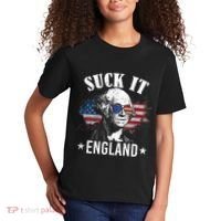 Suck It England Funny 4th Of July George Washington Kids T-Shirt thumb 2