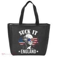 Suck It England Funny 4th Of July George Washington Tote Bag thumb 0