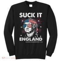 Suck It England Funny 4th July George Washington Sweatshirt thumb 0