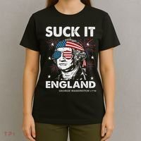 Suck It England Funny 4th July George Washington T-Shirt thumb 4