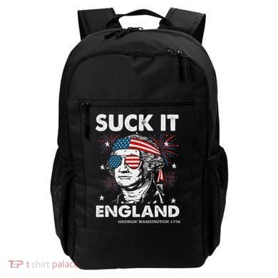 Suck It England Funny 4th July George Washington Backpack