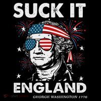 Suck It England Funny 4th July George Washington Women's Hoodie thumb 2
