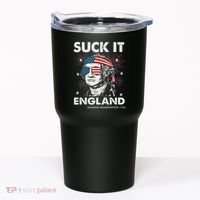 Suck It England Funny 4th July George Washington Tumbler thumb 0