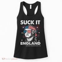 Suck It England Funny 4th July George Washington Women's Tank Top thumb 0