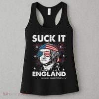 Suck It England Funny 4th July George Washington Women's Tank Top thumb 3
