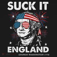 Suck It England Funny 4th July George Washington Women's Tank Top thumb 5
