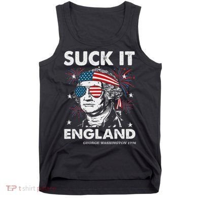 Suck It England Funny 4th July George Washington Tank Top