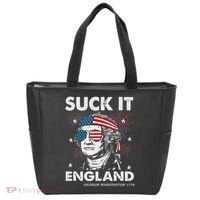 Suck It England Funny 4th July George Washington Tote Bag thumb 0