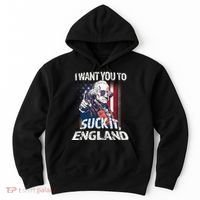 Suck It England Funny George Washington Usa Flag 4th Of July Hoodie thumb 0