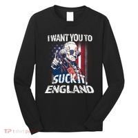Suck It England Funny George Washington Usa Flag 4th Of July Long Sleeve Shirt thumb 0