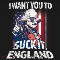 Suck It England Funny George Washington Usa Flag 4th Of July Apron thumb 3