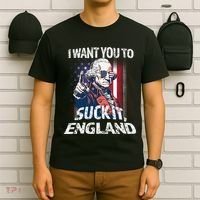 Suck It England Funny George Washington Usa Flag 4th Of July T-Shirt thumb 6