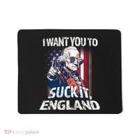 Suck It England Funny George Washington Usa Flag 4th Of July Mousepad thumb 0