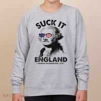 Suck It England Funny 4th Of July George Washington 1776 Women's Sweatshirt thumb 0