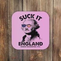 Suck It England Funny 4th Of July George Washington 1776 Coaster thumb 0