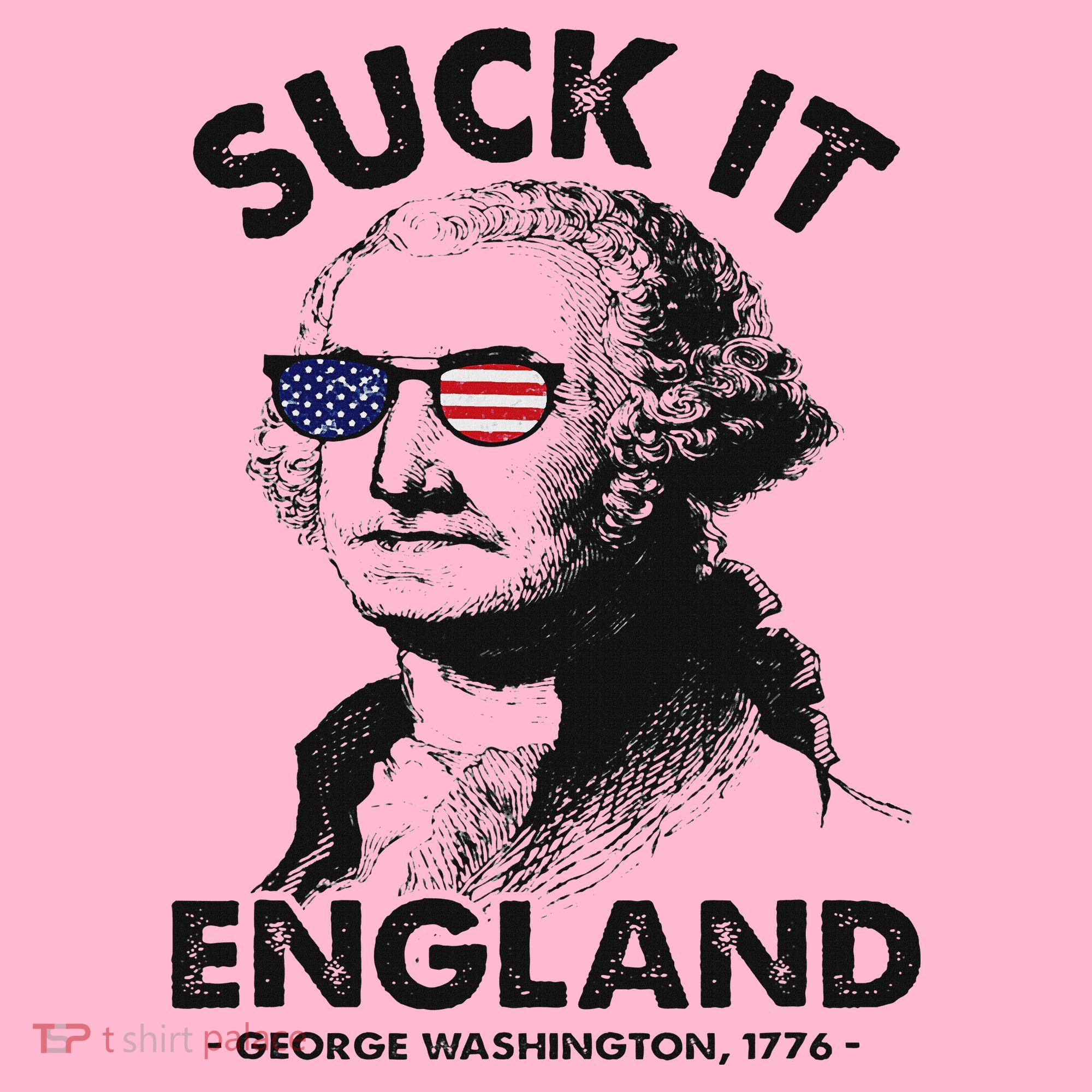 Suck It England Funny 4th Of July George Washington 1776 Coaster