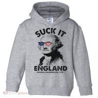 Suck It England Funny 4th Of July George Washington 1776 Toddler Hoodie thumb 0