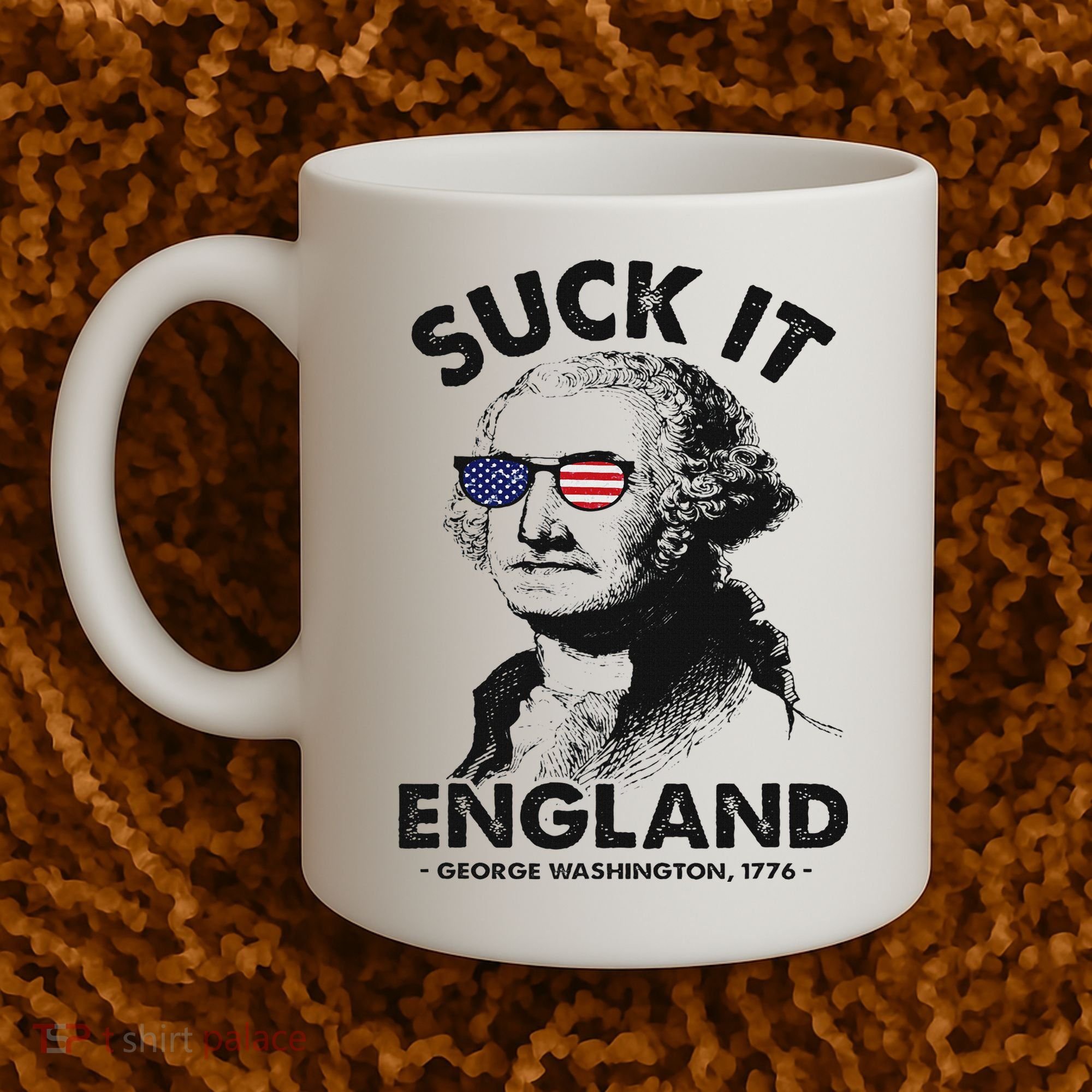 Suck It England Funny 4th Of July George Washington 1776 Coffee Mug