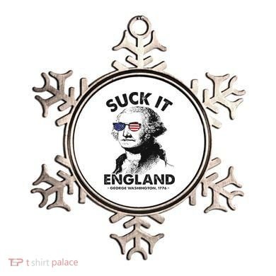 Suck It England Funny 4th Of July George Washington 1776 Ornament