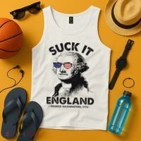 Suck It England Funny 4th Of July George Washington 1776 Tank Top thumb 4