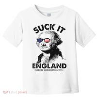 Suck It England Funny 4th Of July George Washington 1776 Toddler T-Shirt thumb 0
