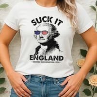 Suck It England Funny 4th Of July George Washington 1776 Women's T-Shirt thumb 2