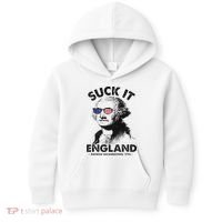 Suck It England Funny 4th Of July George Washington 1776 Kids Hoodie thumb 0