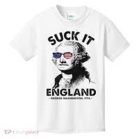 Suck It England Funny 4th Of July George Washington 1776 Kids T-Shirt thumb 0