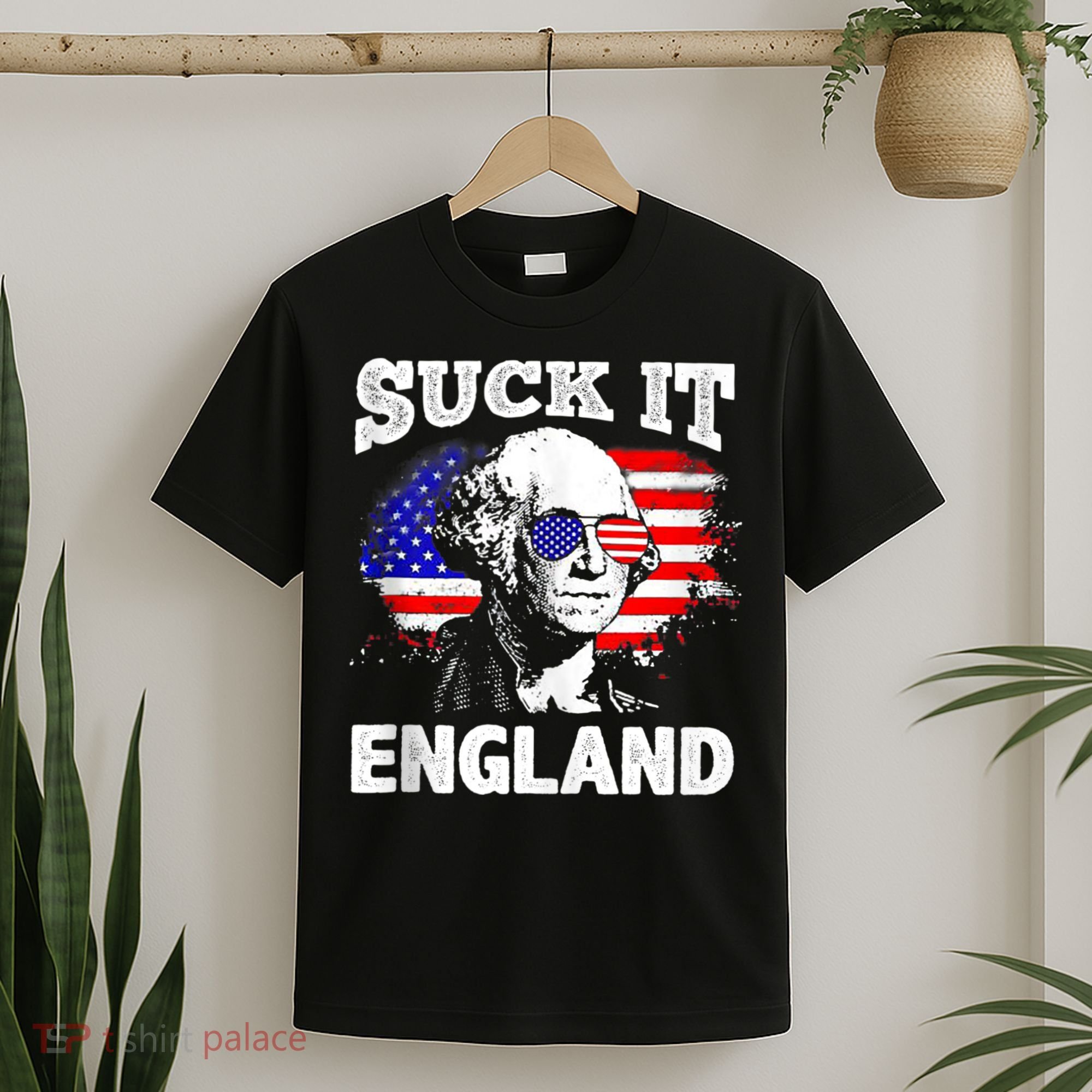 Suck It England Funny 4th Of July Flag Patriotic T-Shirt