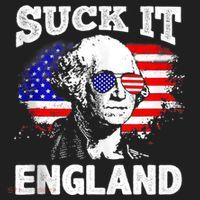 Suck It England Funny 4th Of July Flag Patriotic Golf Towel thumb 3