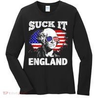 Suck It England Funny 4th Of July Flag Patriotic Women's Long Sleeve Shirt thumb 0