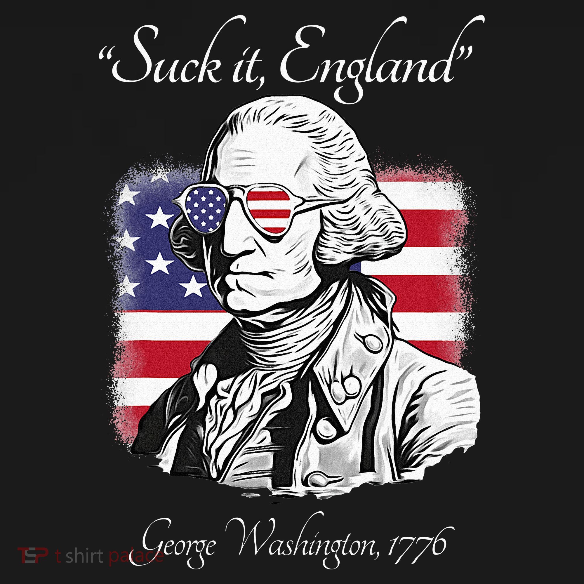 Suck It England Funny George Washington USA Flag 4th of July Sweatshirt