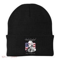 Suck It England Funny George Washington USA Flag 4th of July Beanie thumb 0