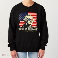 Suck It England Funny 4th Of July George Washington 1776 Women's Sweatshirt thumb 0