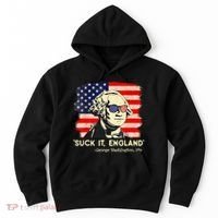 Suck It England Funny 4th Of July George Washington 1776 Hoodie thumb 0