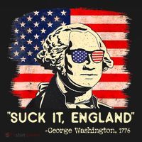 Suck It England Funny 4th Of July George Washington 1776 Sweatshirt thumb 3