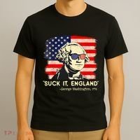 Suck It England Funny 4th Of July George Washington 1776 T-Shirt thumb 3