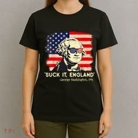 Suck It England Funny 4th Of July George Washington 1776 T-Shirt thumb 4