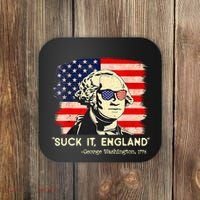 Suck It England Funny 4th Of July George Washington 1776 Coaster thumb 0