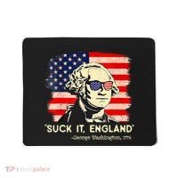 Suck It England Funny 4th Of July George Washington 1776 Mousepad thumb 0