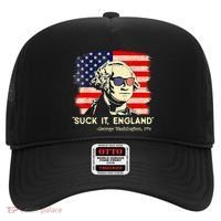 Suck It England Funny 4th Of July George Washington 1776 Hat thumb 0