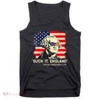 Suck It England Funny 4th Of July George Washington 1776 Tank Top thumb 0